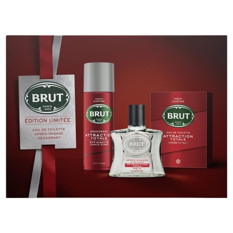 Brut coffret cadeau homme attraction totale deo et eau de toulette