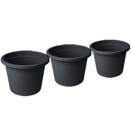 Pot de fleurs rond 15 cm x3