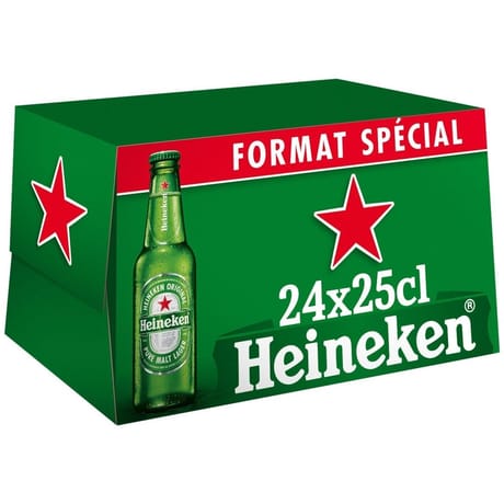Heineken bière blonde premium 24x25cl 5%vol