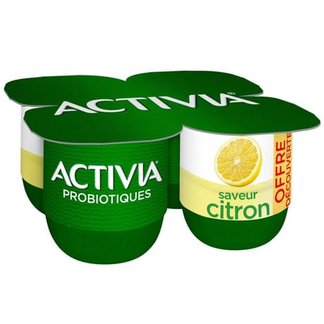 Activia bifidus saveur citron 4x125g offre découverte