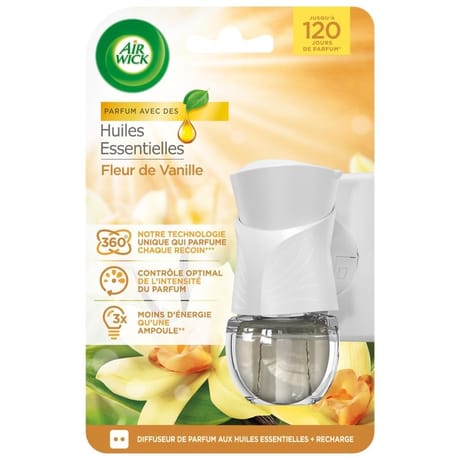 Air wick diffuseur electrique +1 recharge vanille 19ml