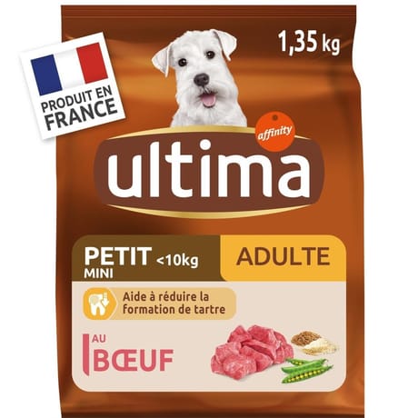 Ultima croquettes chien mini adulte boeuf 1.35 kg