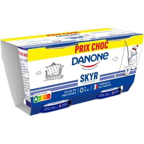 Danone skyr nature 2x140g prix choc