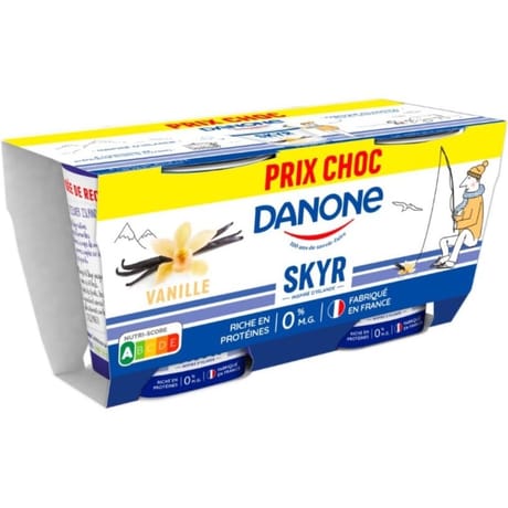 Skyr Danone vanille 2x140g prix choc