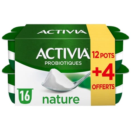 Activia bifidus nature 12x125g + 4 offerts