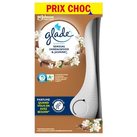 Glade diffuseur sense&spray sensual sandalwood & jasmine