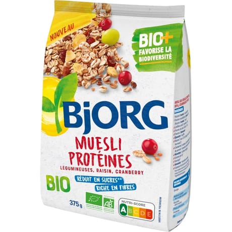 Bjorg muesli céréales et légumineuses bio 375g