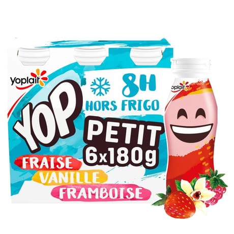 Ptit yop aromatisé panaché 6x180g