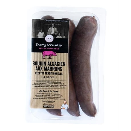 Boudin alsacien aux marrons x3  390g