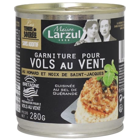 Larzul garniture vol au vent homard et noix de saint jacques 280g