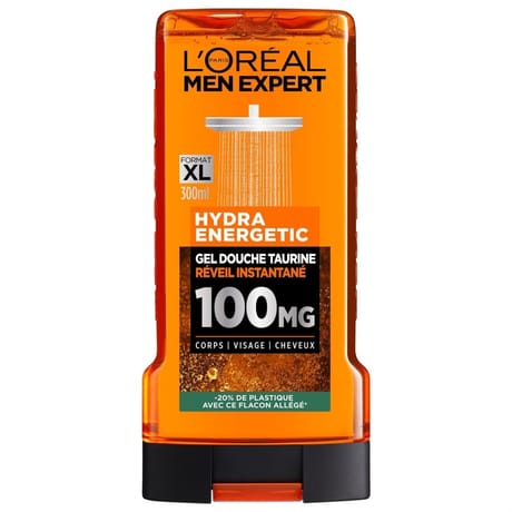 Men expert gel douche taurine 100mg hydra energetic 300ml