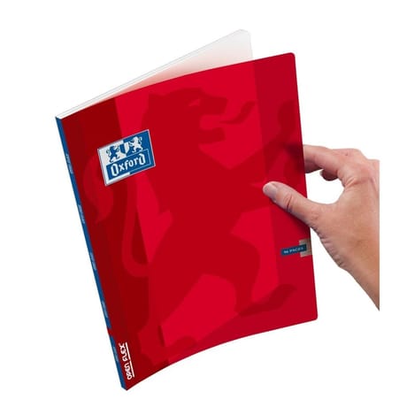 Cahier openflex agrafe 170x220 96 pages optik p. Seyes rouge