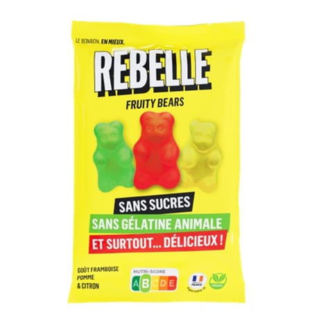 Rebelle oursons sans sucre et vegan 50g