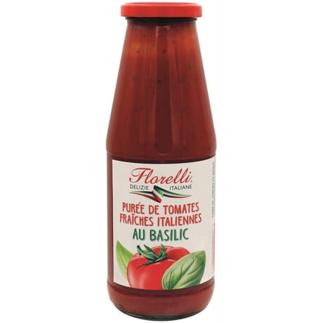 Florelli purée de tomates italiennes au basilic 700g
