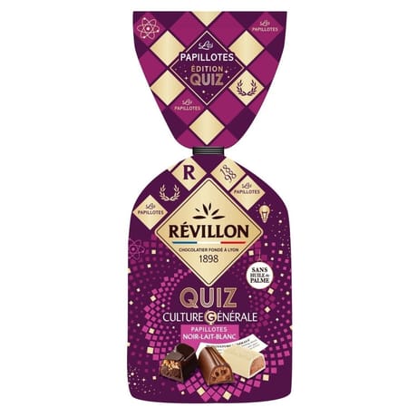 Révillon chocolatier réveillon quiz culture général noir, lait & blanc 360g