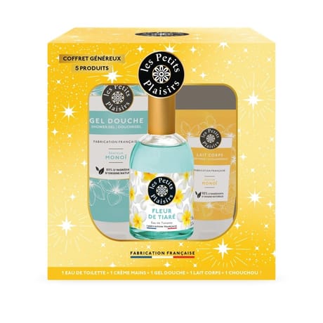 Les petits plaisirs coffret collection nuit étoilée eau de toilette de tiaré 5 produits