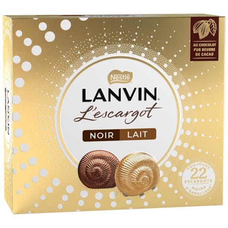 Lanvin l'escargot duo noir lait 362g
