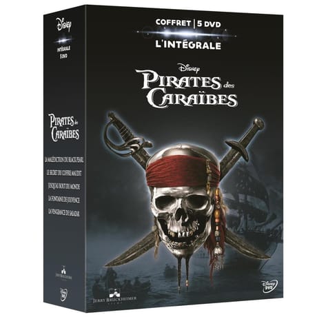 Coffret dvd intégrale pirates des caraïbes