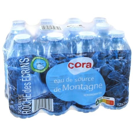 Cora eau de source de montagne Roche des Ecrins 12 x 33cl