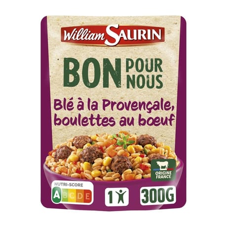 William saurin - doypack bons pour nous blé à la provençale & boulette
