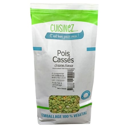Pois casses sachet 500 g