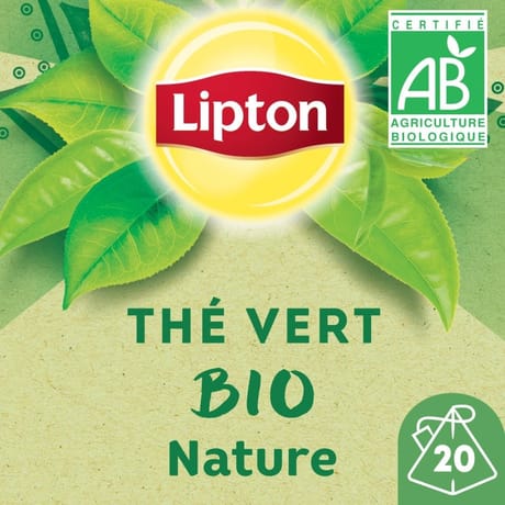 Lipton thé vert bio nature x20s - 28g