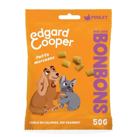 Edgar & cooper bonbon poulet adulte small 50g
