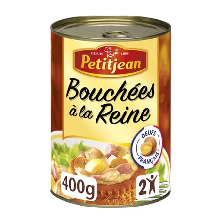Petit ean garniture pour bouchées à la reine - la boite de 400g