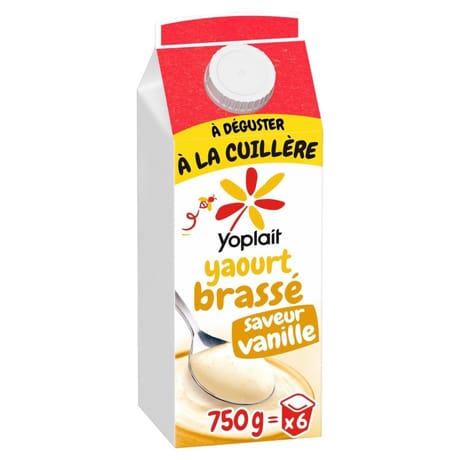 Yoplait brassé saveur vanille brique 750g