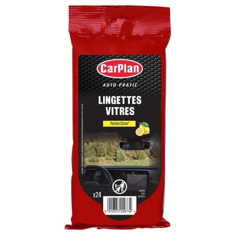 Auto pratic lingettes vitres x24
