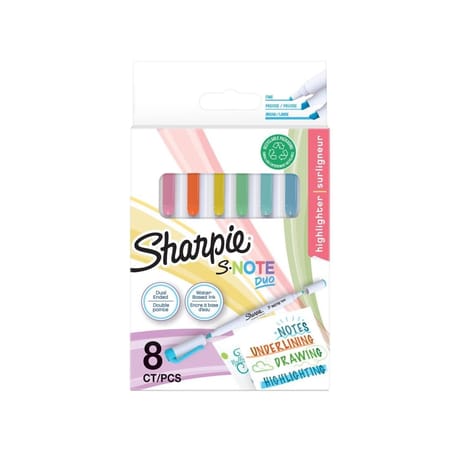 Papermate surligneur s snote duo assorti x8