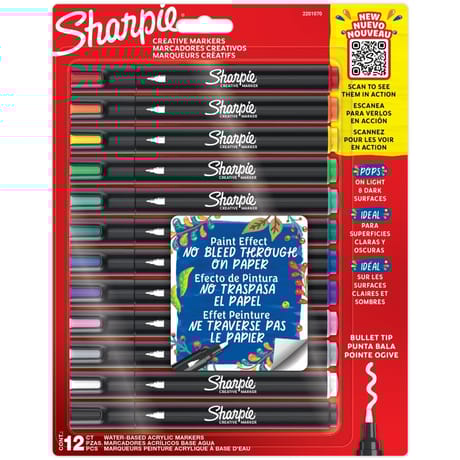 Sharpie bullet creative market asst bl 12 pea