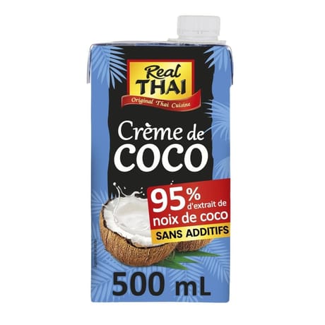 Real thaï crème de coco uht  500ml