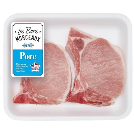 Côte de porc avec os x2 300g