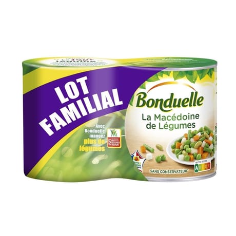 Bonduelle macédoine de légumes 4/4   2x530g