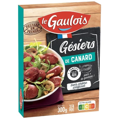 Le Gaulois gésiers de canard confits 300g
