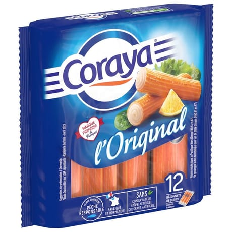 Coraya l'original 12 bâtonnets de surimi l'Original 180g