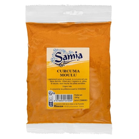 Samia curcuma moulu 100g