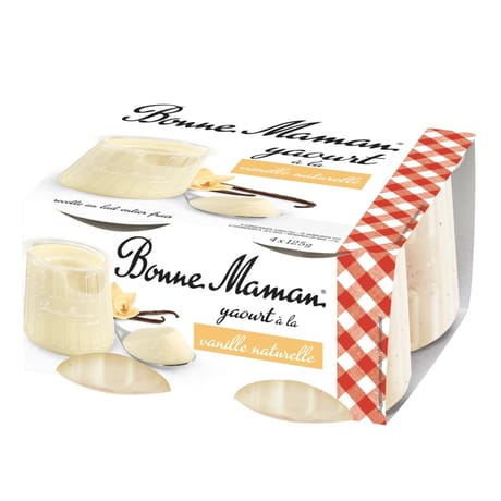 Bonne Maman yaourt vanille naturelle 4x125 g