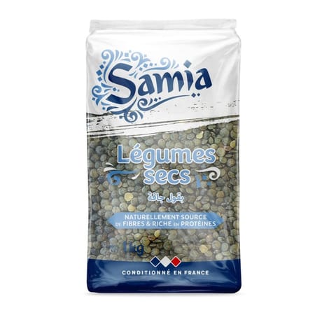 Samia lentilles vertes 1 kg