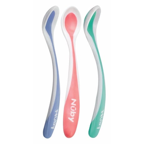 Cuillère thermosensible à bord doux  3m+ Nuby