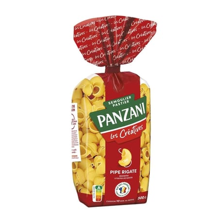 Panzani pates pipe rigate 500g les créatives