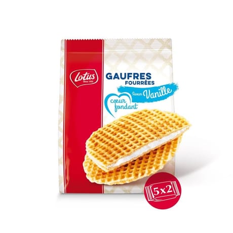 Lotus gaufres coeur fondant vanille 5x2 310g