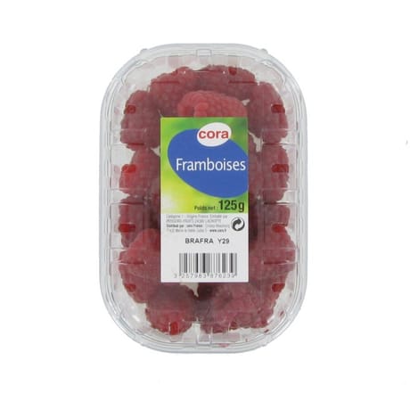 Framboise barquette 125g