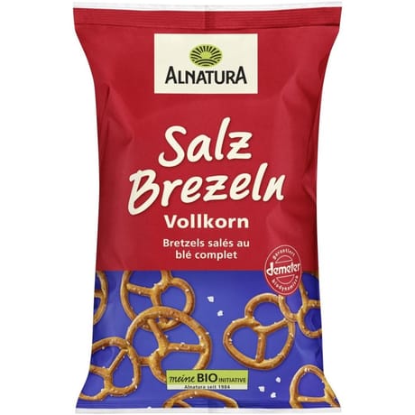 Alnatura bretzels salés au blé complet bio 125g