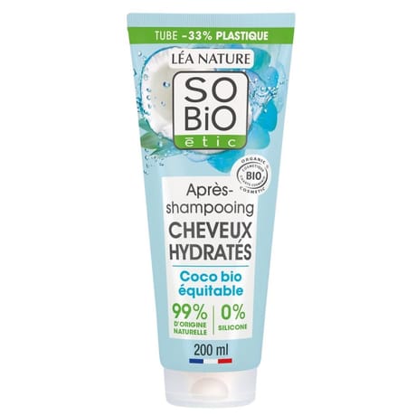 So bio apres shampooing cheveux hydrates coe 200ml