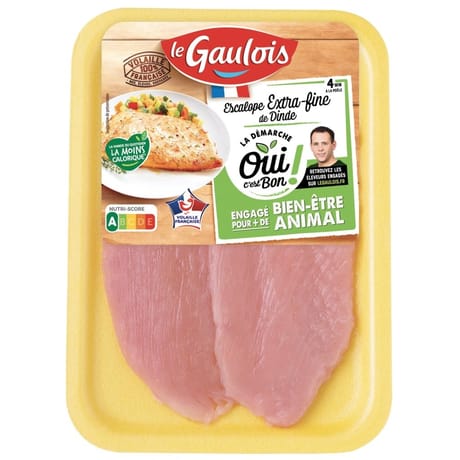 Le Gaulois escalope de dinde fines x2