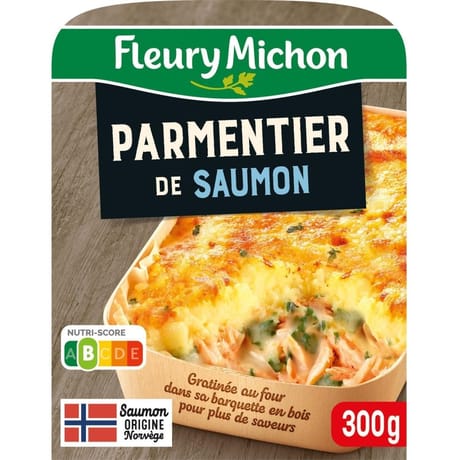 Fleury michon parmentier de saumon aux épinards 300g