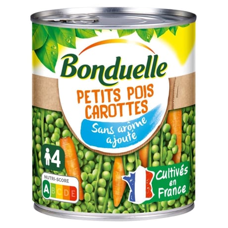 Bonduelle petits pois & carottes 530g