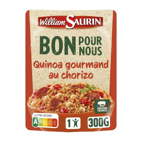 William saurin - doypack bons pour nous quinoa gourmande au chorizo 30